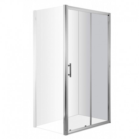 DEANTE Drzwi prysznicowe wnękowe 120 cm - przesuwne KTC_012P